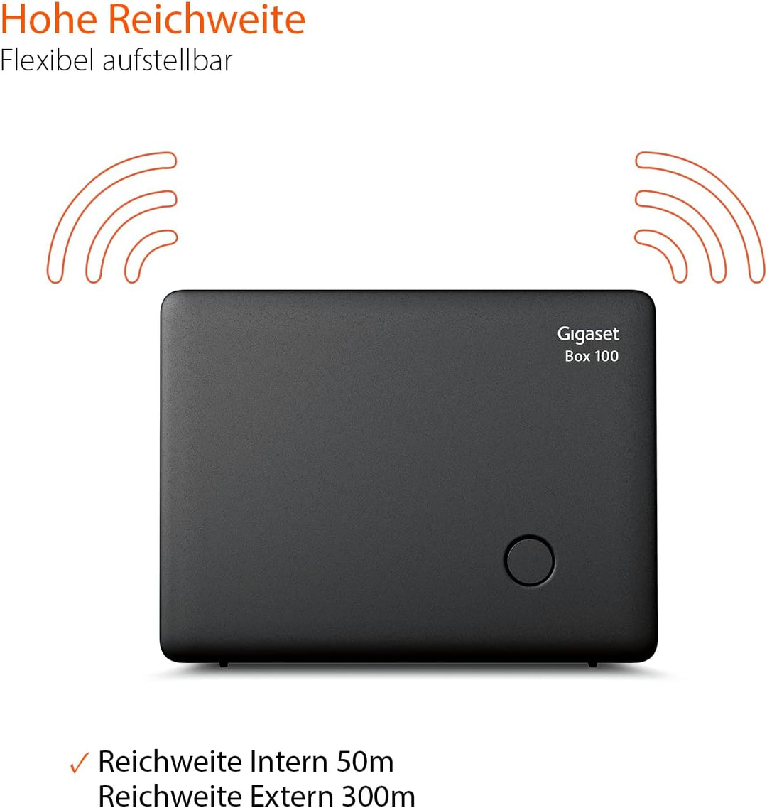 Gigaset Box 100 - DECT-Basis-Station für Ihr eigenes Kommunikationssystem mit unterstützt bis zu 6 M