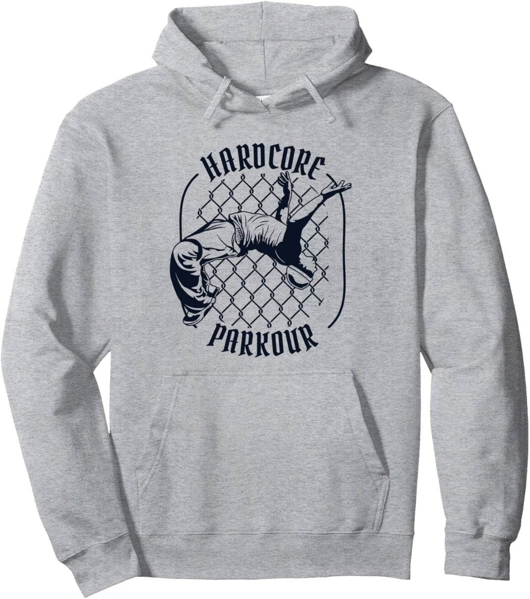 Hardcore Parkour Training Parkoursport Traceur Profi Parkour Pullover Hoodie