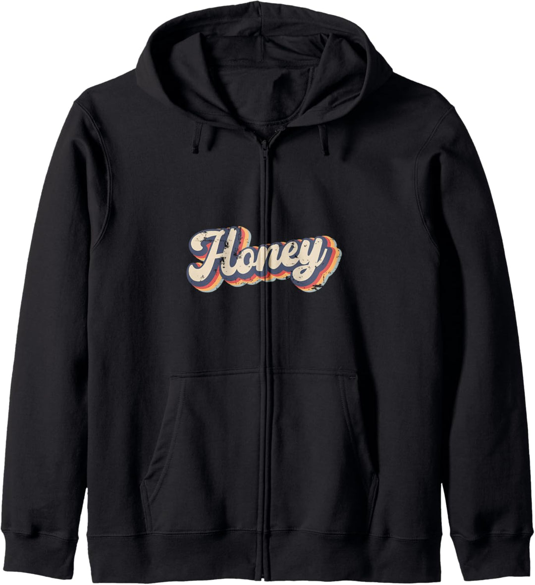 Honey Wife Wifey Vintage Rainbow Kapuzenjacke