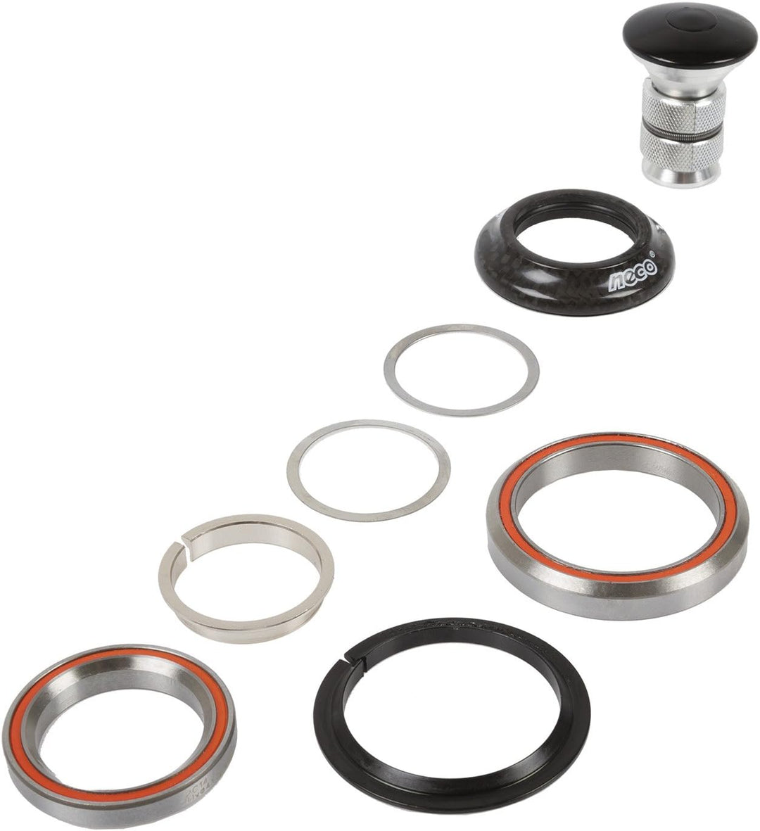 Neco Ahead-Steuersatz 1 1/8-1,5 Zoll (Alu) // Full Integrated