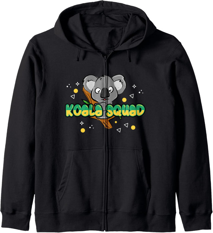 Koala Squad Natur Wildtiere Australischer Koala Kapuzenjacke