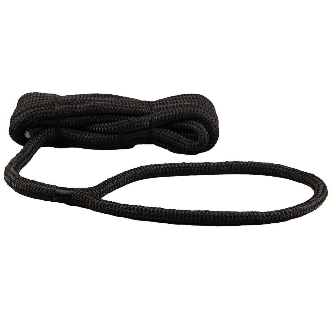 Navyline PES Festmacher-Leine mit Auge - schwarz, Ø und Länge:20mm Ø. 15m lang, 20mm Ø. 15m lang