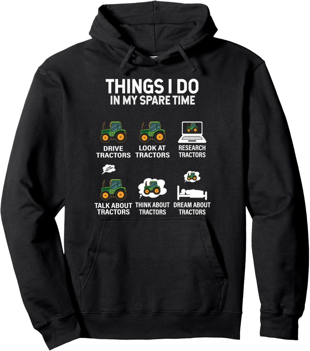 Traktor-T-Shirts für Herren, Dinge, die ich in meiner Freizeit tun Pullover Hoodie