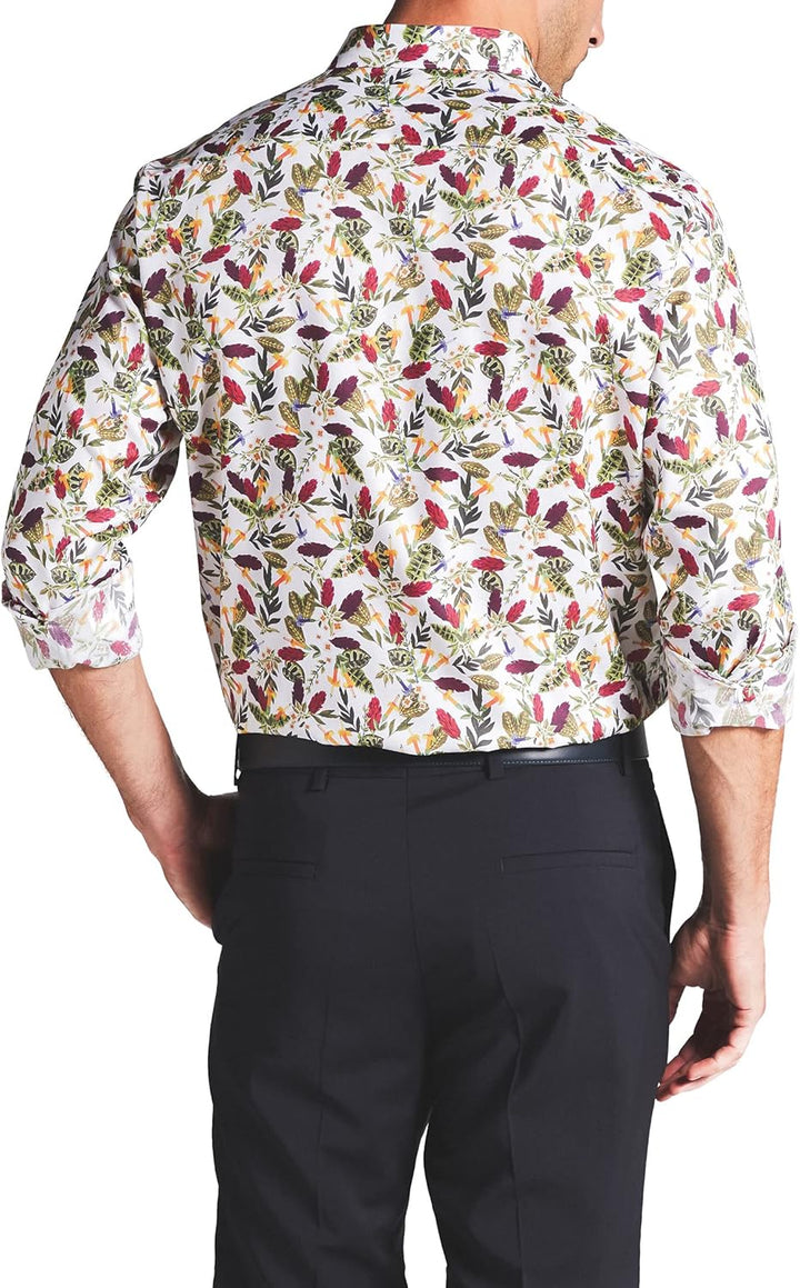 ETERNA Langarm Hemd, Modern Fit, Oxford, Bunt Bedruckt 41, 41