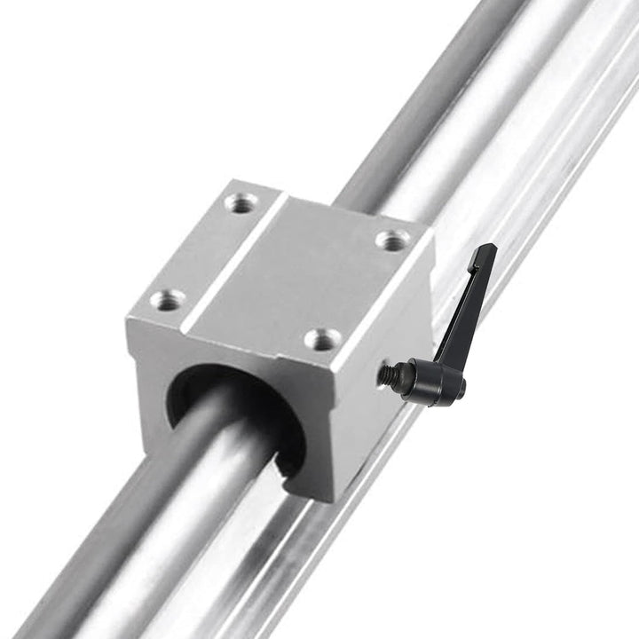 CNCMANS Linearführung und Lagerblöcken Kit, 2 Stück SBR16-800mm Linearschienen Gleitschiene Welle un