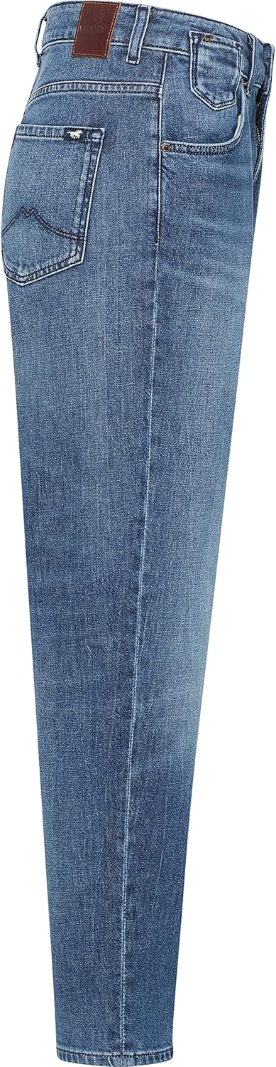MUSTANG Damen Jeans Charlotte Tapered Fit - Blau - Blue Denim W26-W34 Stretch 33W / 34L Mittelblau 5