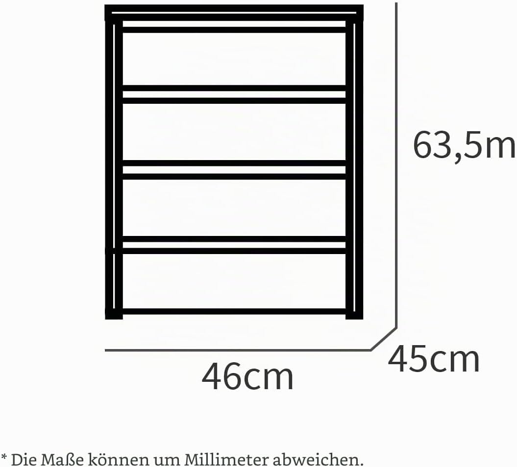 MUEBLES PITARCH Turin schubladen, Melamin, weiss, Blanco Brillo