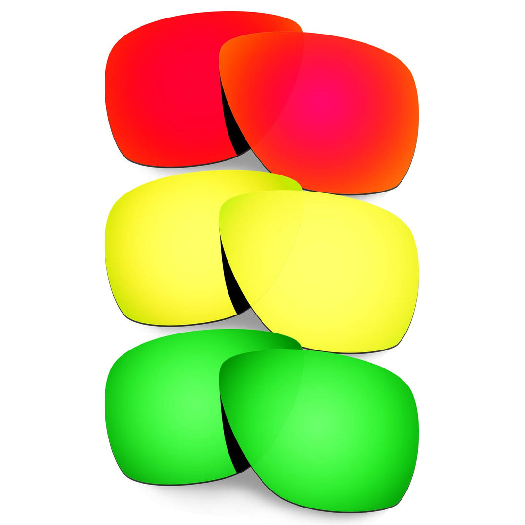 HKUCO Plus Mens Replacement Lenses For Oakley Breadbox - 3 pair