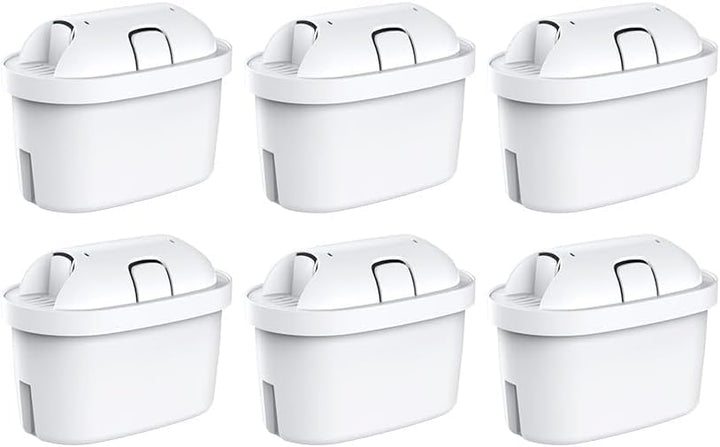 kompatible Wasserfilter Kartuschen, Ersatzfilter für Wasserfilterkannen 6 Stück, 6 Stück