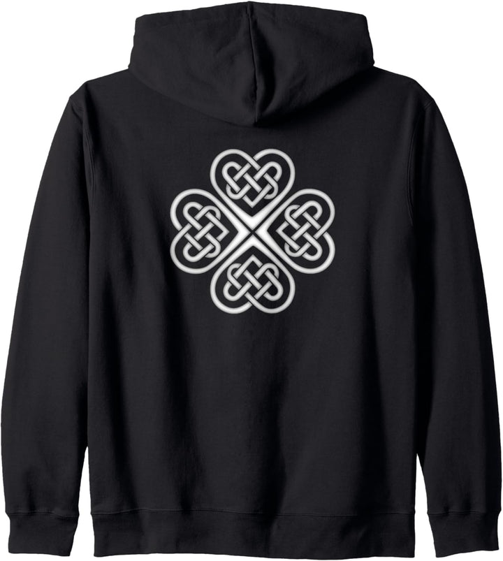 Kleeblatt, Keltisch, Irischer Klee, St. Patricks Day, Kelten Kapuzenjacke