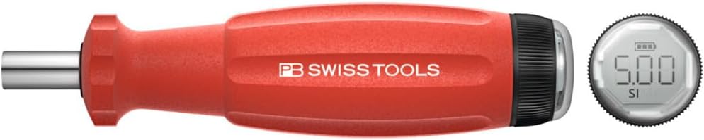 PB Swiss Tools Drehmoment-Schraubendreher, mit Digitalanzeige, D-6,3-Bitaufnahme, 500 cN·m