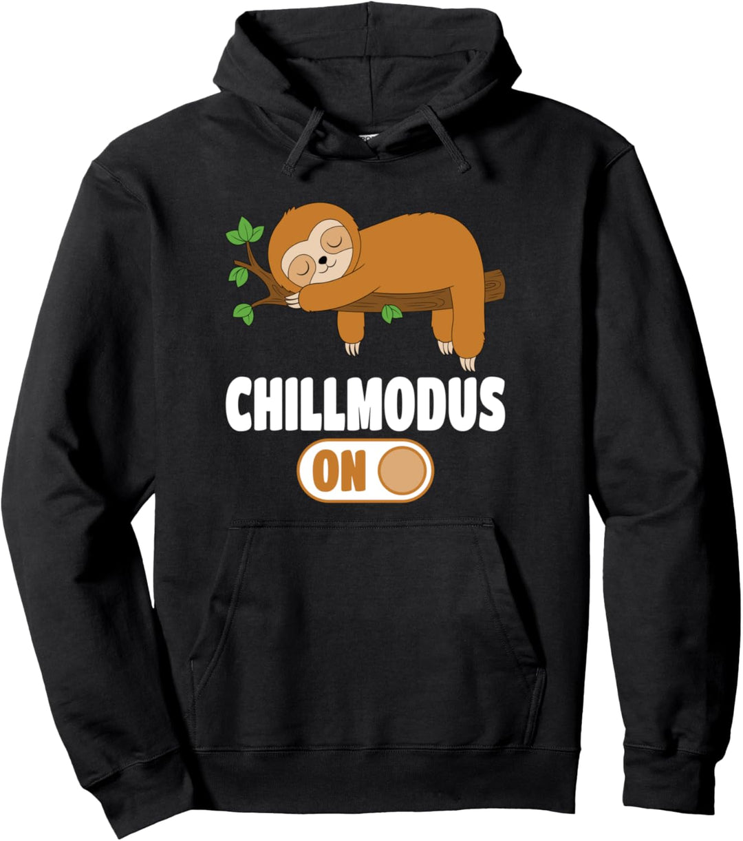Chillmodus On Lustiges Schlafendes Faultier Nachthemd Pyjama Pullover Hoodie