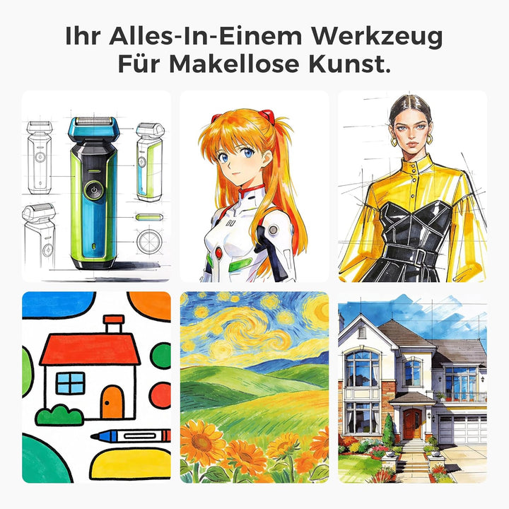 TongfuShop 80 Farben Marker Set, Graffiti Stifte, Permanent Marker Markierungsstifte mit Doppelter S