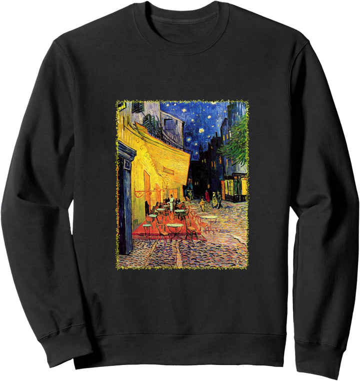 Nacht-Café-Terrasse auf dem Platz du Forum von Vincent van Gogh Sweatshirt