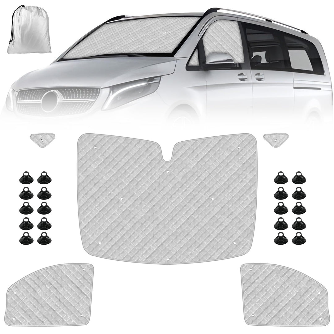 Wohnmobil Windschutzscheibe Sonnenschutz kompatibel mit Mercedes-Benz VITO III W447 2014-2022, Sonne