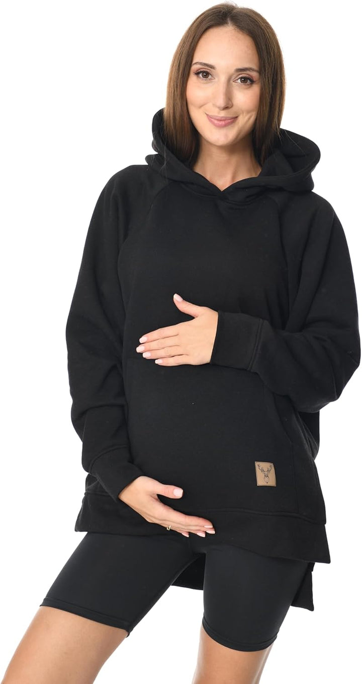 MijaCulture Umstandsmode 2in1 Stillpullover & Umstandspullover Stilltop Stillpulli Stella M014 S-M S