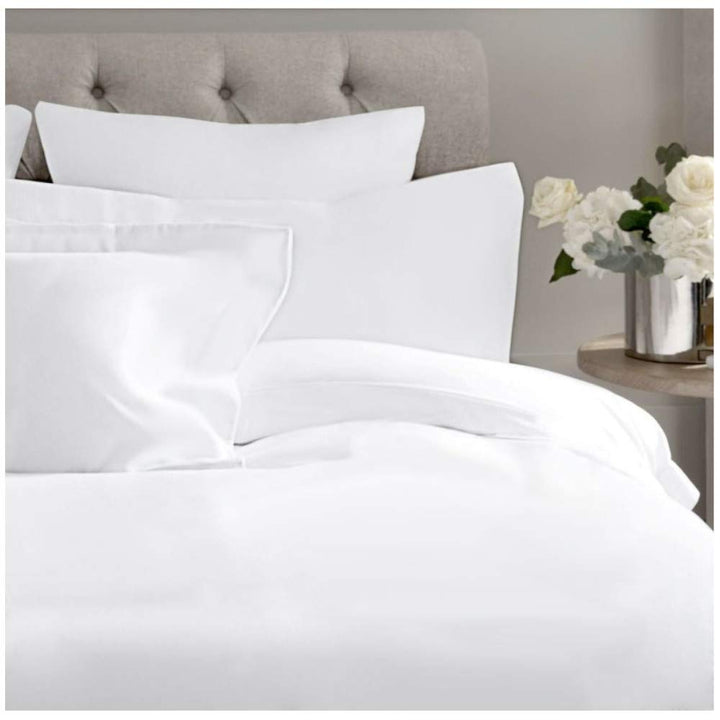 COTTON ARTean Bettwäsche-Set, Organic Baumwolle, Weiss, Bett 105 x 190/200 cm, 100 % Organische Baum