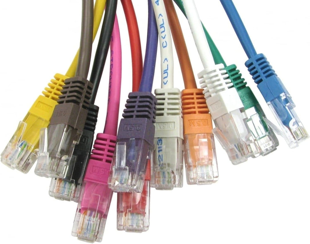 Grey Netzwerk Ethernet RJ45 Cat-5E UTP Patchkabel LAN Kupfer Kabel Anschlusskabel 30 m [30 Meter/30m