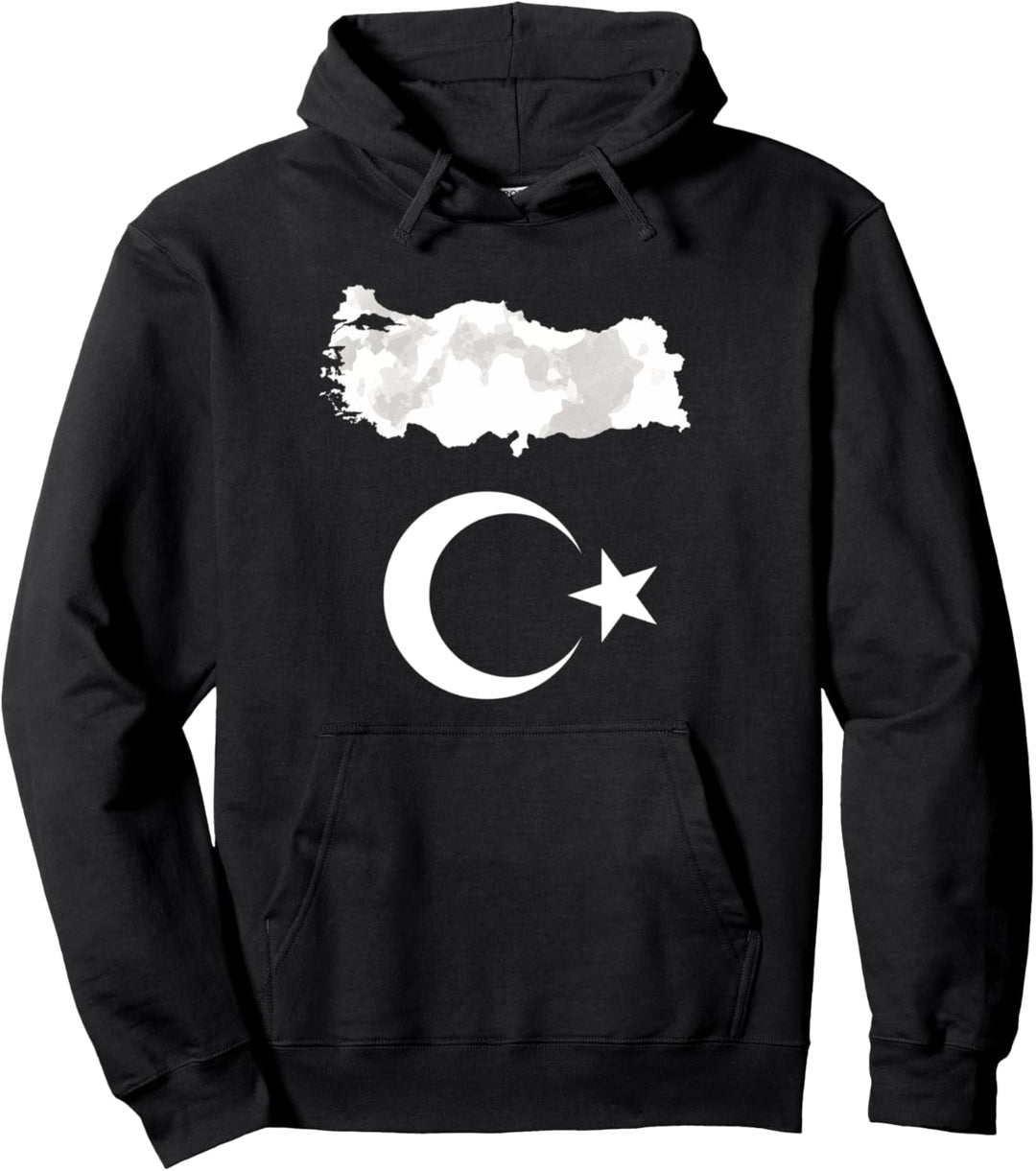 Türkiye/Türk,Stern mit Halbmond. Pullover Hoodie