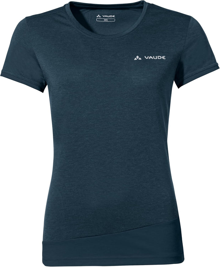 VAUDE Women's Sveit Shirt - T-Shirt Damen Dark Sea Uni 34, Dark Sea Uni 34