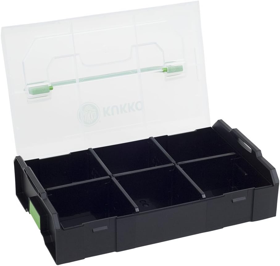 KUKKO 3er Set Sortimo L-Boxx mini/Deckel transparent