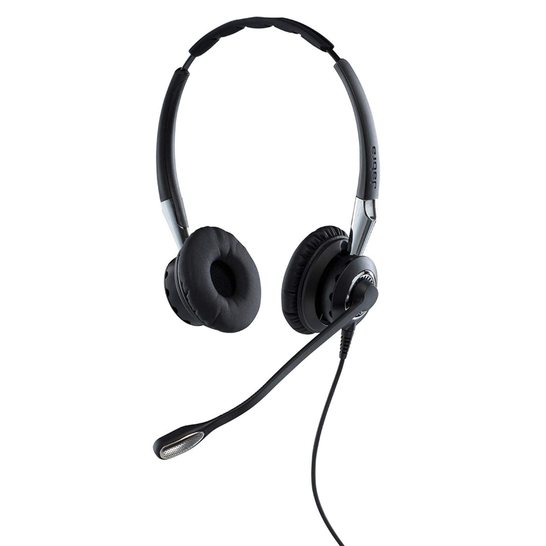 Jabra Q711383 Biz 2400 II Duo USB leistungsfähiges Call-Center-Kabel-Headset für MS Skype for Busine