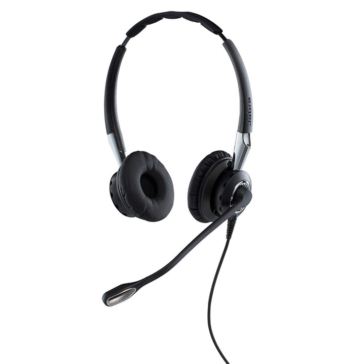 Jabra Q711383 Biz 2400 II Duo USB leistungsfähiges Call-Center-Kabel-Headset für MS Skype for Busine