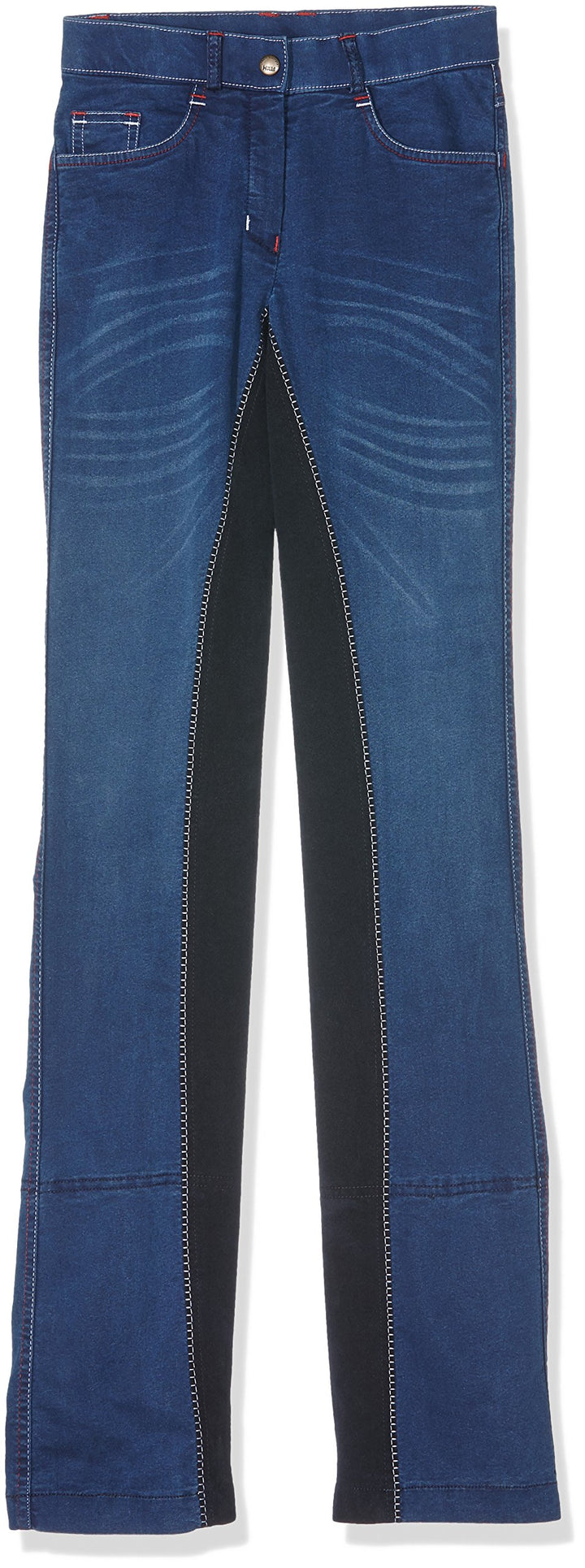 HKM Kinder Jodhpur Reithose Summer Denim Jeansblau/dunkelblau 36 Jeansblau/Dunkelblau, 36 Jeansblau/