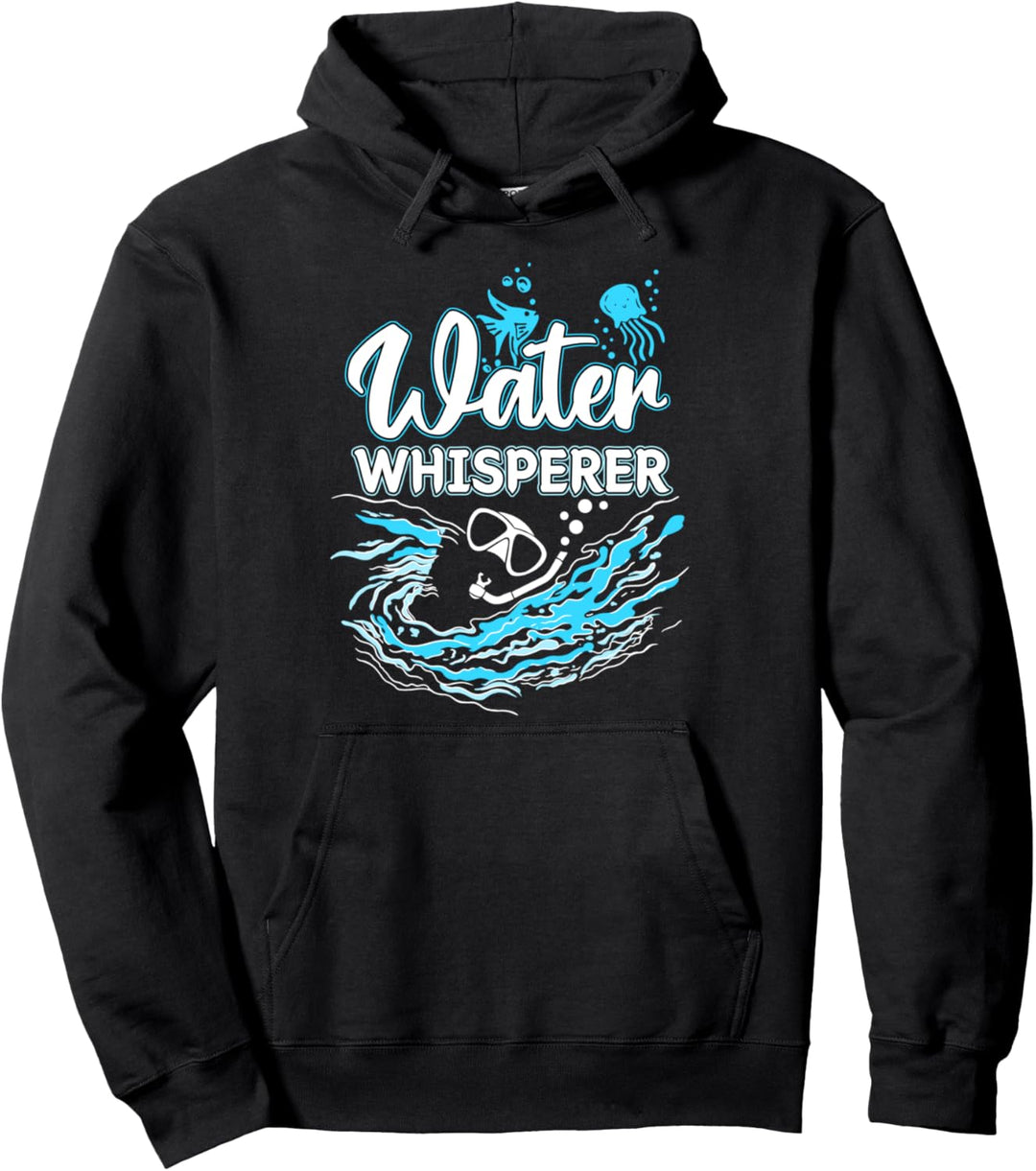 Wasser Flüsterer tauchen Schnorchler Schnorcheln Pullover Hoodie
