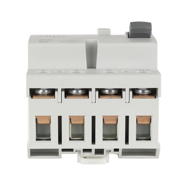 REV 0505486555 FI, Schutzschalter 4-polig, Höhe 68mm, 40A, 0,3A, Typ A, grau 40A 4-polig, 40A 4-poli