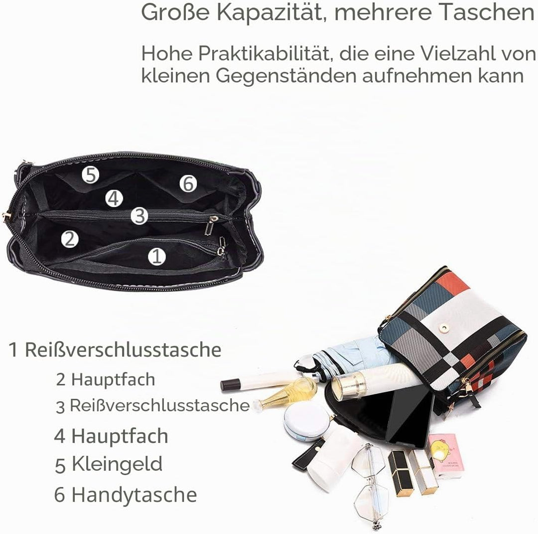 NICOLE&amp;DORIS Damen Rucksack Kleiner Rucksack Umhängetasche Handtaschen Rucksack für Damen Leder Ruck