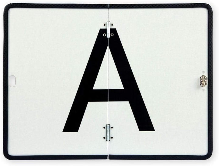 A-Tafel A-Schild für Abfalltransport auf Stahlblech vertikal klappbar mit Kantenschutz 400x300 mm Dr