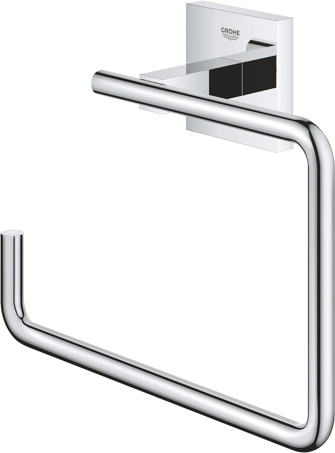 GROHE Start Cube - Handtuchring (verdeckte Befestigung, Material: Metall), chrom, 40975000, Chrom