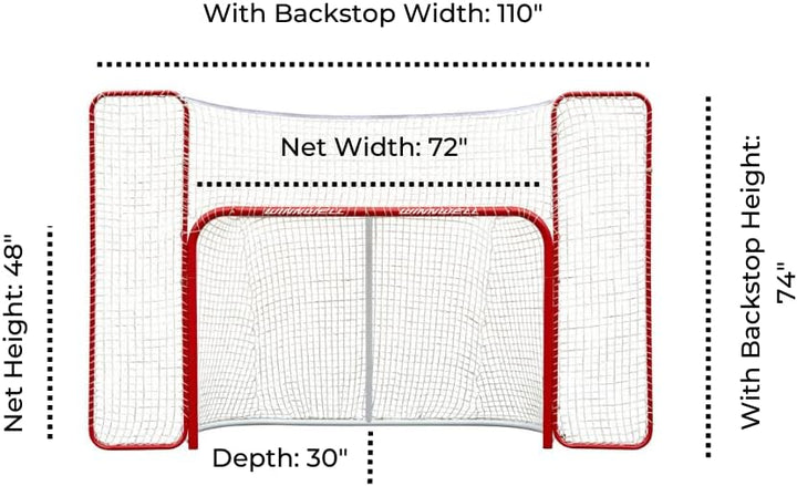 WINNWELL Proform Hockeytor 72" mit Backstop