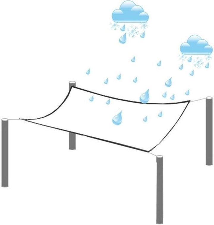 Abdeckplane Transparente mit Ösen, 0,3mm Klare wasserdichte PVC Plane, Vielseitige Gemüseabdeckung f