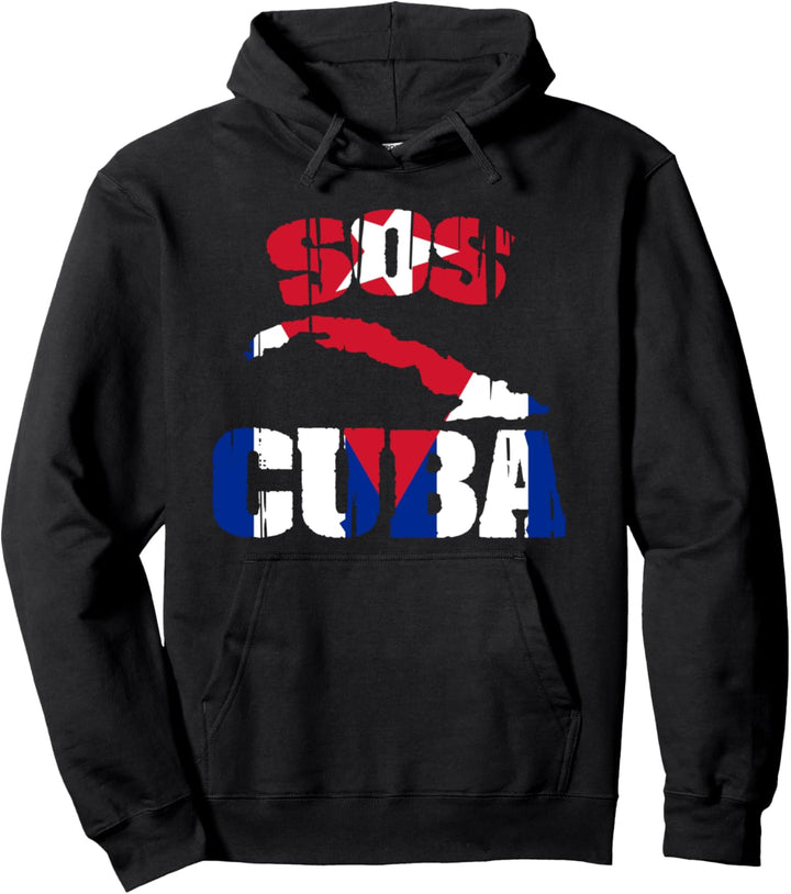 Patria Y Vida Flag Cuba Cuban Freedom Cuba Libre SOS Cuba Pullover Hoodie