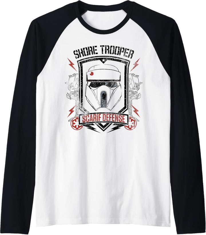 Star Wars Rogue One Shoretrooper Scarif Defense Raglan