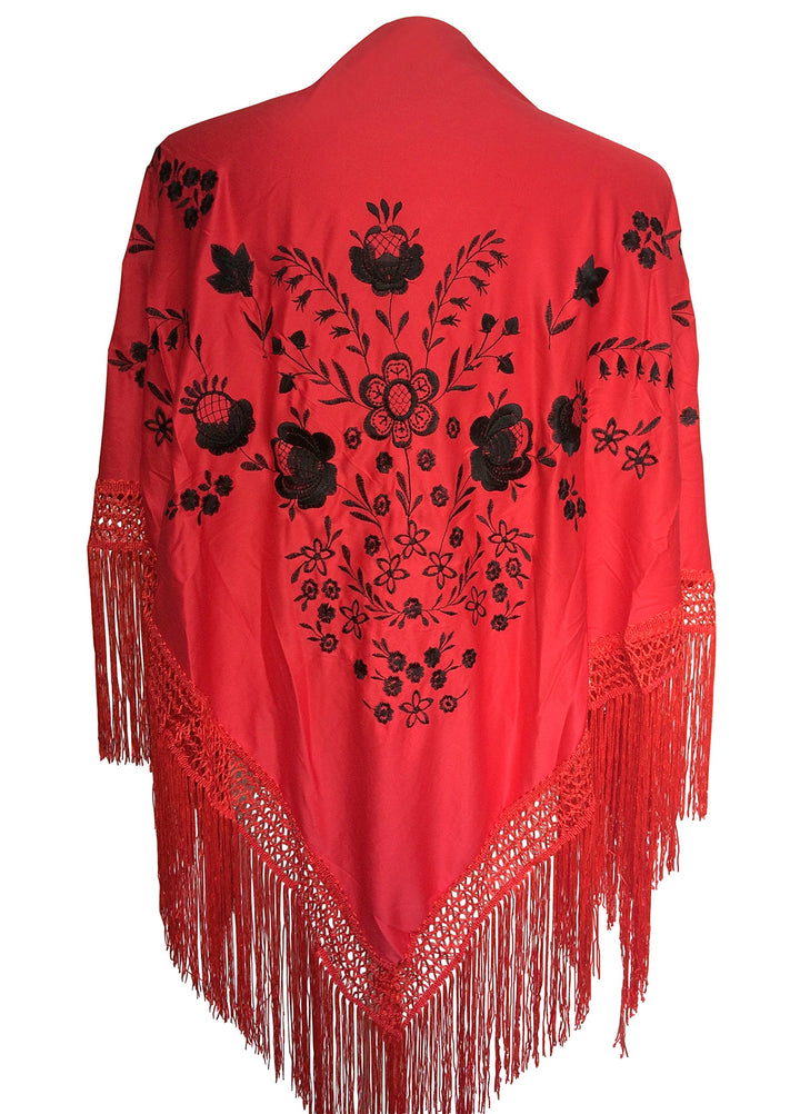 La Senorita Damen #34 Mode-Schal (1er Pack) Einheitsgrösse Rot Schwarz, Einheitsgröße Rot