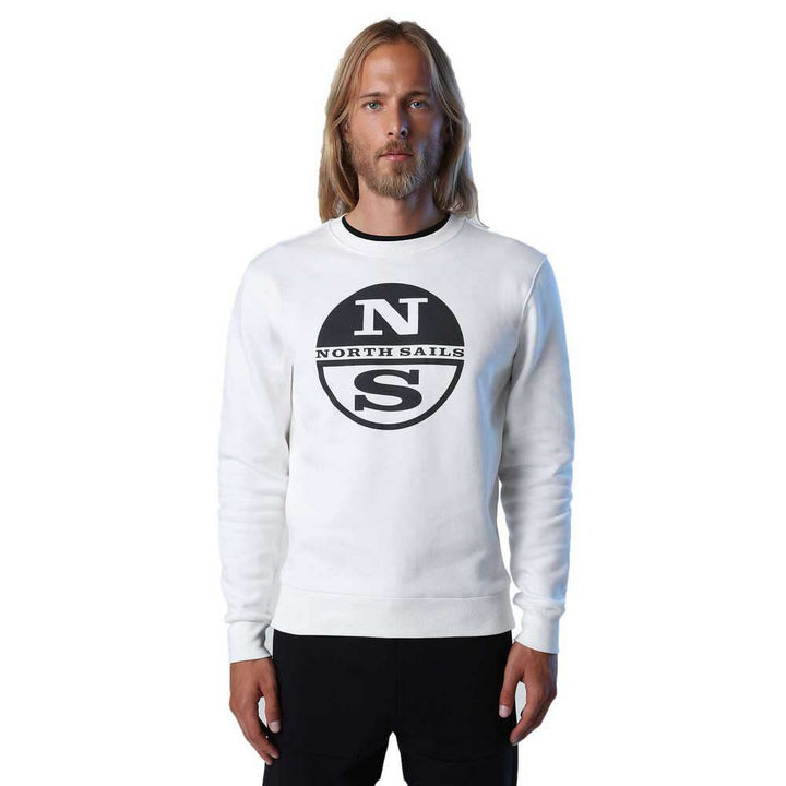 NORTH SAILS Herren Crewneck Sweatshirt, Marshmallow