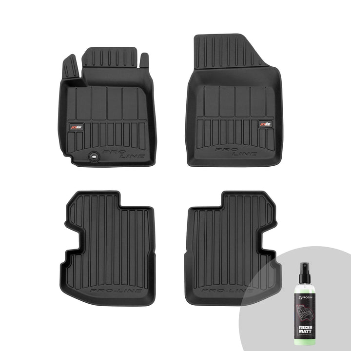 FROGUM ProLine 3D Gummimatten Exklusiven Auto Fussmatten Autofussmatten für Toyota Yaris I 1999-2006