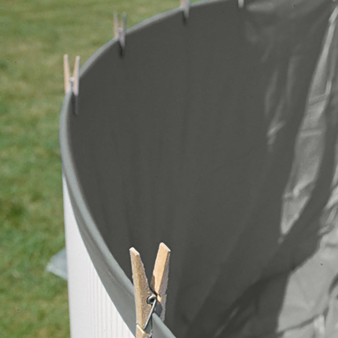 GRE SP4550GF – Grau Auskleidung für runde Aufstellpools mit den Massen 460 x 120 cm, mit Overlap-Sys