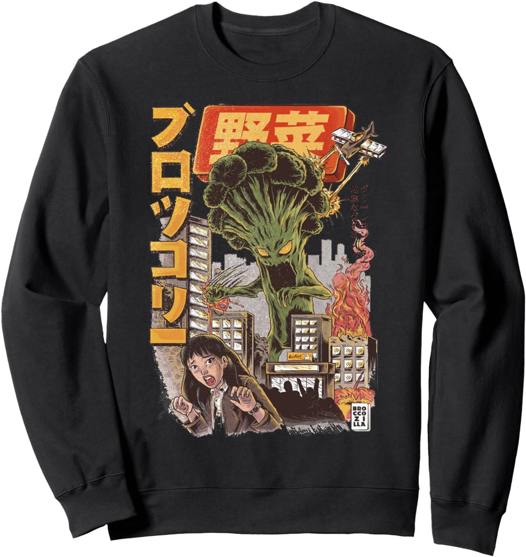 Funny Vintage Japanese Broccozilla Grunge Asian Gift Sweatshirt