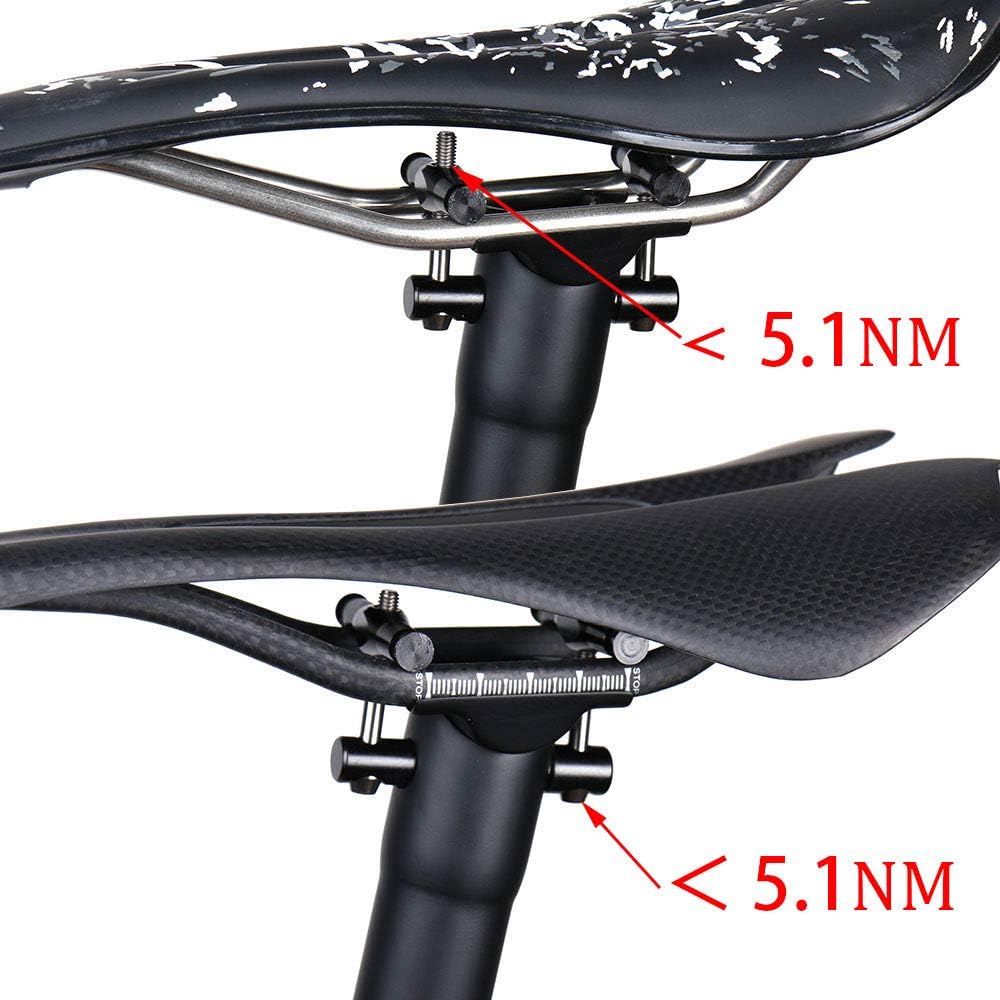 QIKU Carbon Fahrrad Sattelstützen MTB Sattelstütze/Rennrad Sattelstütze 27.2/31.6 * 350/400MM 27.2×4