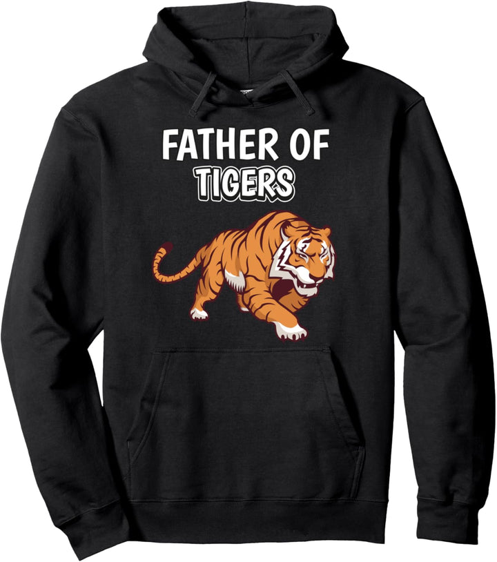 Herren Jungen Father Of Tigers Papa Vatertag Tiger Pullover Hoodie