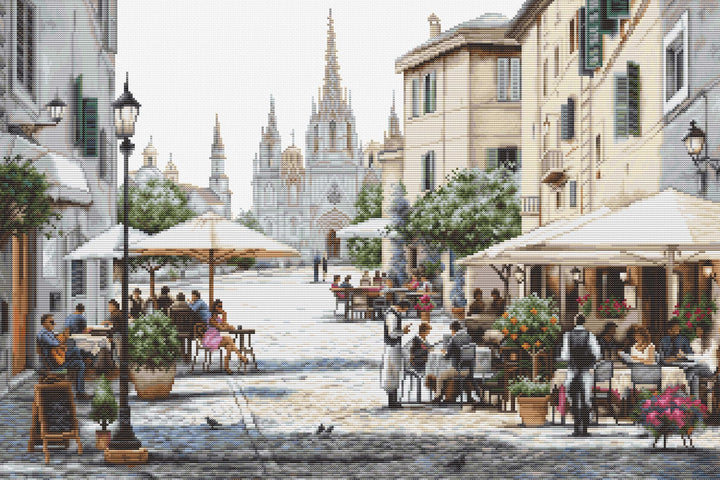 Kreuzstich-Set Luca-S - Kathedrale Barcelona, B2411