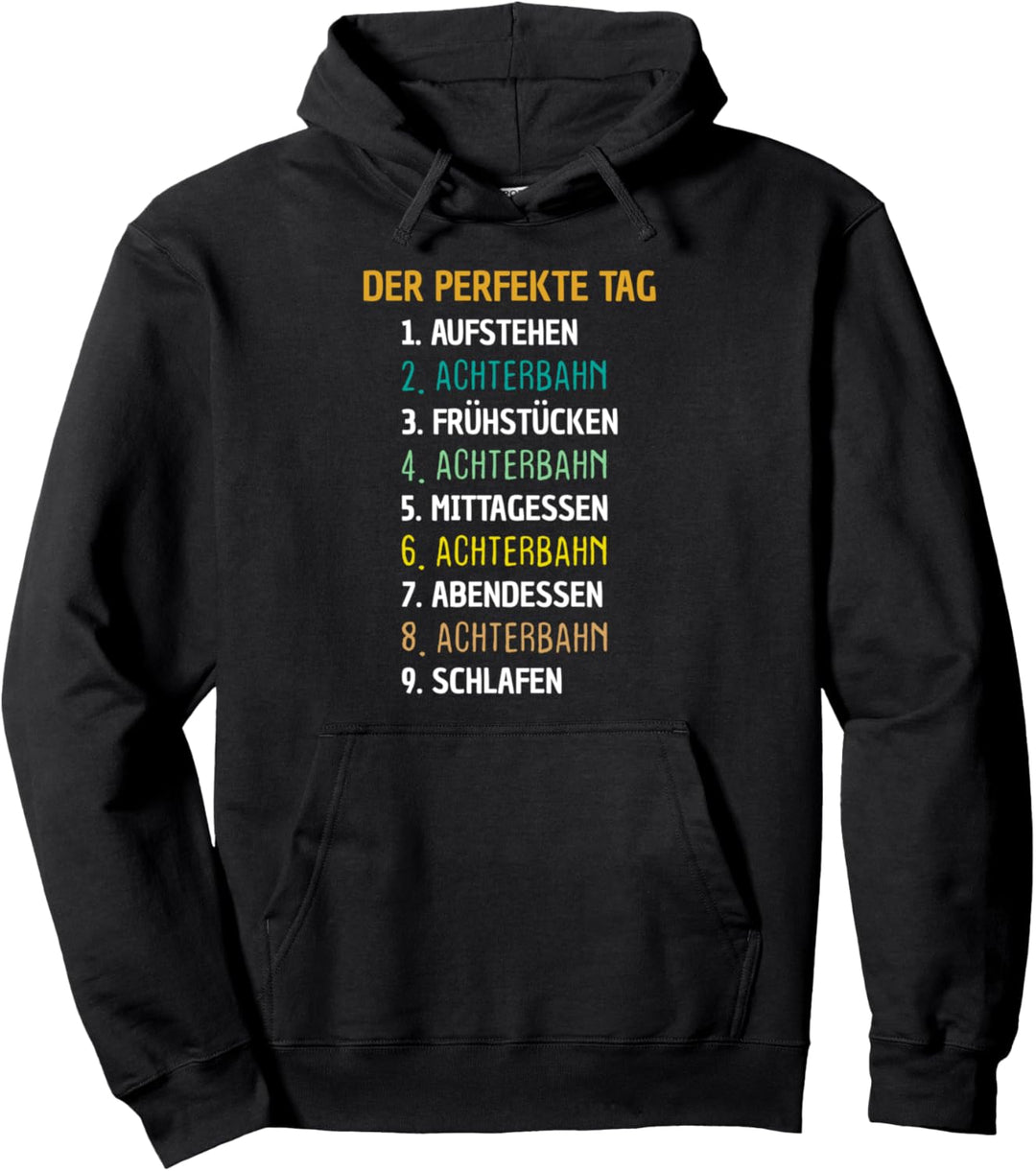 Achterbahn Tshirt Perfekter Tag Freizeitpark Achterbahn Pullover Hoodie
