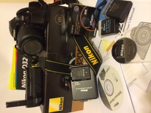 Nikon D3200 SLR-Digitalkamera (24 Megapixel, 7,4 cm (2,9 Zoll) Display, Live View, Full-HD) Kit inkl