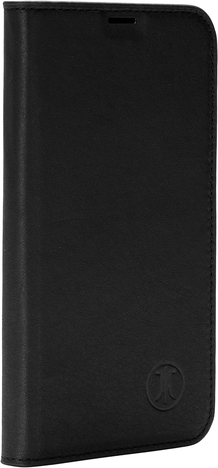 JT Berlin Echtleder BookCase Tegel | Apple iPhone 15 Pro | schwarz | 11002