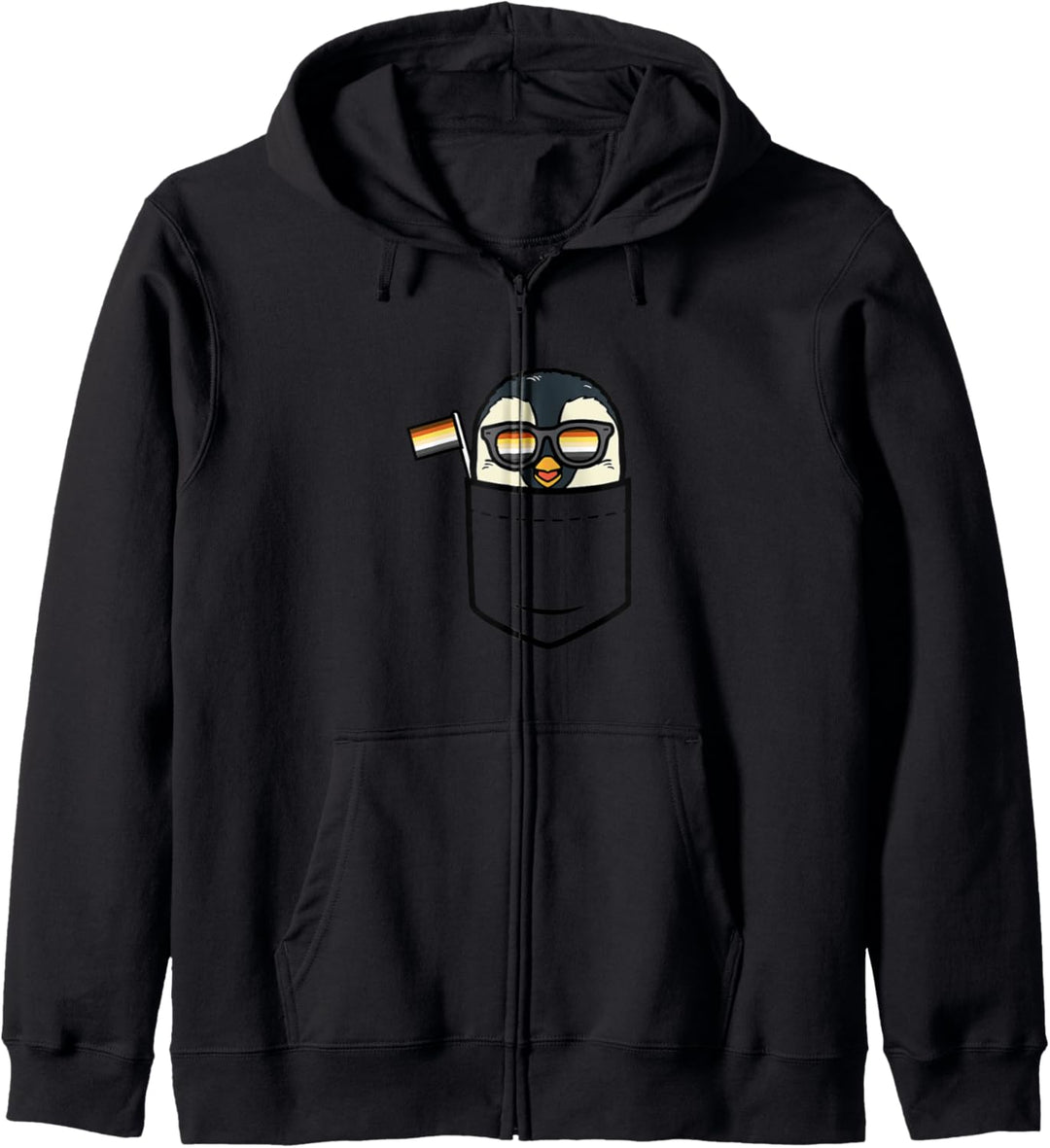 Penguin Pocket Animal LGBTQ Gay Bear Flag Gay Pride Men Kapuzenjacke