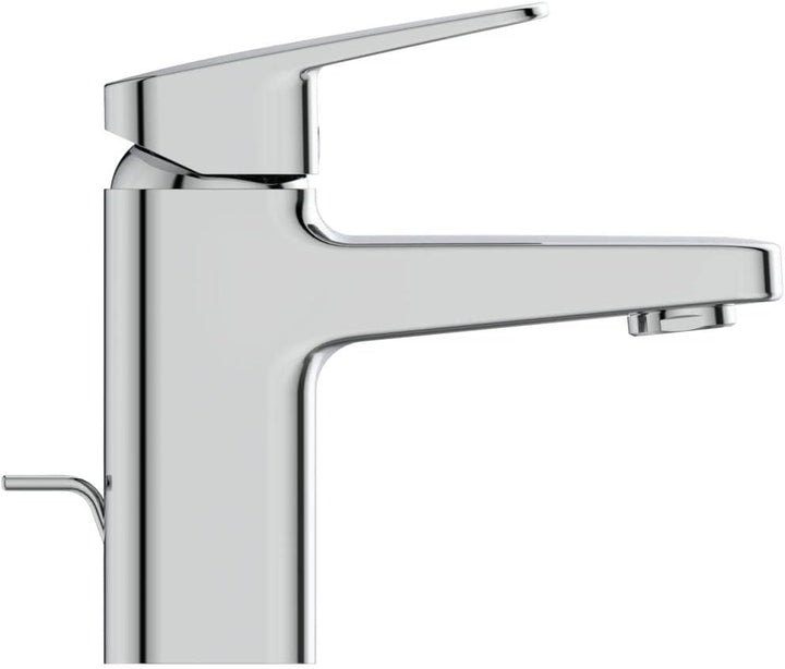 Ideal Standard BD215AA Ceraplan Waschtischarmatur mit Zugknopf-Ablaufgarnitur Auslaufhöhe 73mm BlueS
